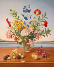Flowers and Fruits by the Sea, 2006 | oil on canvas, 31.6 x 25.4 in.