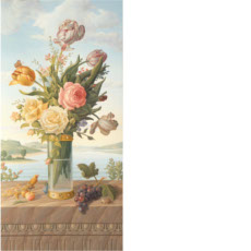 Flowers and Fruits by the Sea II, 2002 | oil on canvas, 31.6 x 16.2 in.
