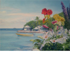 Lilies Island, 2009 | oil on canvas, 19.5 x 27.3 in.