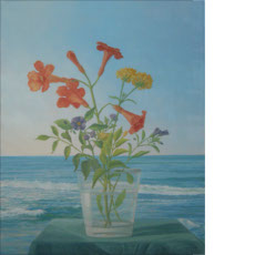 Glass with wild flowers, 2008 | oil on canvas, 12.9 x 16 in.